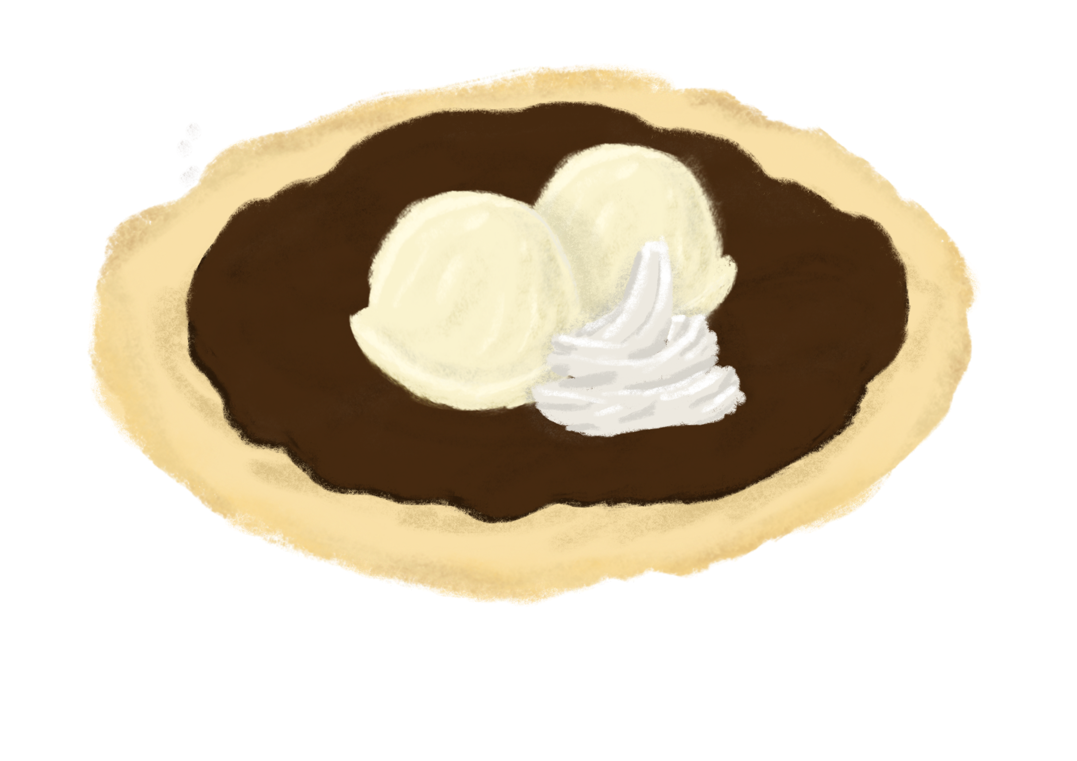 Pannenkoek met ijs